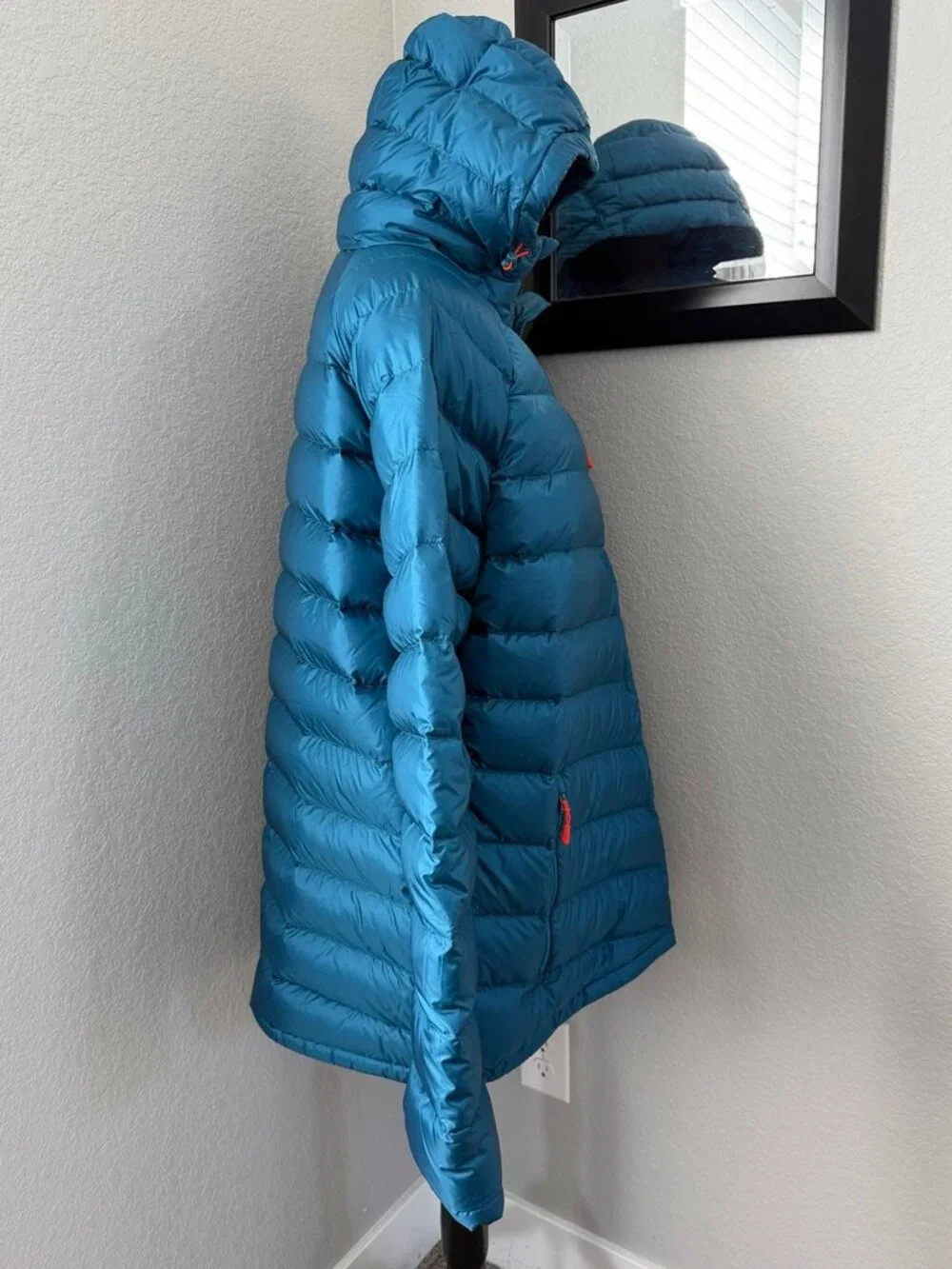 NWT LL Bean Ultralight 850 Down Hooded Women's XL Tall Teal Jacket